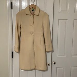 J. Crew Winter White / Cream Coat Size 0